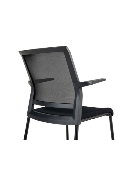 SILLA RD CONFIDENTE BRAZOS FIJOS EST.MET.ASIENTO IGNIF NG.RESP MALLA