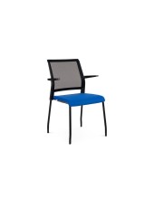 SILLA RD CONFIDENTE BRAZOS FIJOS EST.MET.ASIENTO IGNIF AZ. RESP MALLA