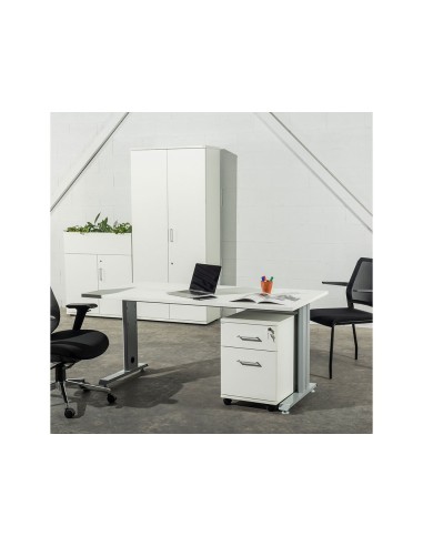 SILLA RD CONFIDENTE BRAZOS FIJOS EST.MET.ASIENTO IGNIF AZ. RESP MALLA