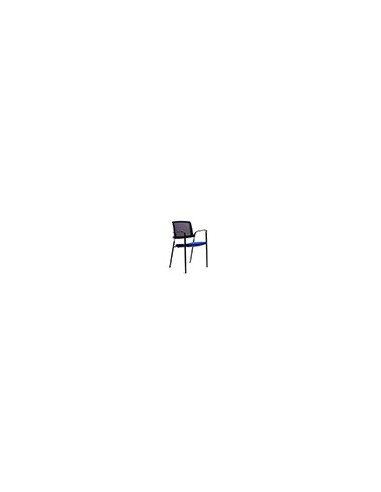 SILLA RD CONFIDENTE BRAZOS FIJOS EST.MET.ASIENTO IGNIF AZ. RESP MALLA