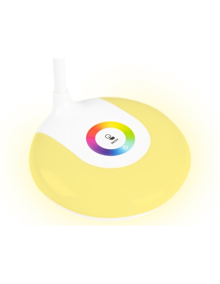 LAMPARA INFANTIL RECARGABLE ABS 16 LED 3.7W SENSOR 3 NIVELES BL.