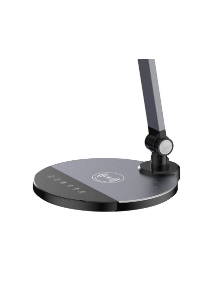 LAMPARA OFICINA Q-CON.SOBREMESA PRO.AL.9W 120 LED CARGADOR MOVIL NG.