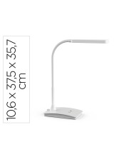 LAMPARA ESCRITORIO MAUL LED PEARLY 3 NIV. INTENSIDAD BL.106X375X357MM