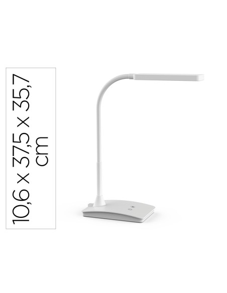LAMPARA ESCRITORIO MAUL LED PEARLY 3 NIV. INTENSIDAD BL.106X375X357MM