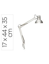 LAMPARA ESCRITORIO MAUL STUDY PINZA PLATA 170X440X350MM