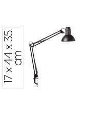 LAMPARA DE ESCRITORIO MAUL STUDY CON PINZA COLOR NEGRO 170X440X350 M