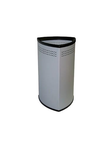 PARAGUERO METALICO SIE TRIANGULAR 50X30 CM GRIS ARO INFERIOR PVC NG.