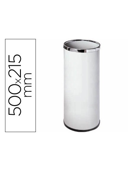PARAGUERO METALICO 301 BLANCO MEDIDA 50X21.5 AROS CROMO