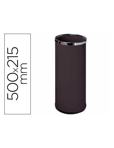 PARAGUERO METALICO 301 NEGRO MEDIDA 50X21,5 AROS CROMO