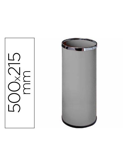 PARAGUERO METALICO 301 GRIS MEDIDA 50X21,5 -AROS CROMO