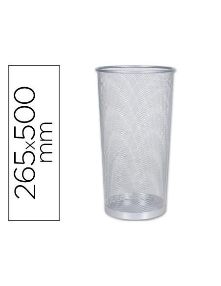 PARAGUERO METALICO Q-CON.KF00828 REJILLA PLATA 265 DIAMETRO X 500 MM