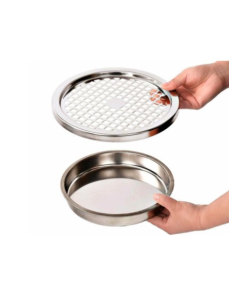 CENICERO PAPELERA METALICO Q-CON.NEGRO 61,5X25 CM C/RECOGECOLILLAS