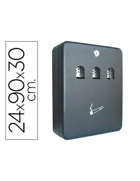 CENICERO BUZON Q-CON.METALICO 240X90X300 MM