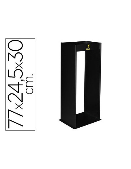 CENICERO METALICO C/REJILLA ARENA NEGRO 770X245X300 MM