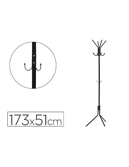 PERCHERO MET.Q-CON.NG.8 COLGADORES 173X51 CM