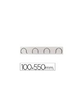 PERCHERO METALICO 611 BLANCO PARED 4 COLGADORES 2