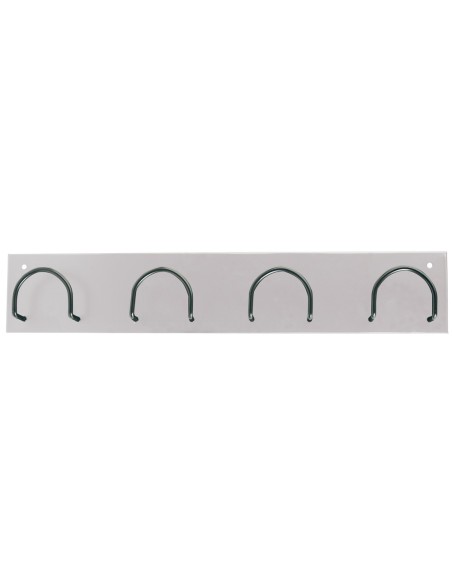 PERCHERO METALICO 611 BLANCO PARED 4 COLGADORES