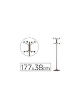 PERCHERO METALICO 606 GRIS PIE 8 COLGADORES 2