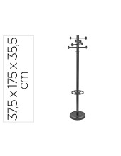 PERCHERO METALICO MAUL GRANDO 8 COLG. PARAGUERO NG.375X1750X365MM