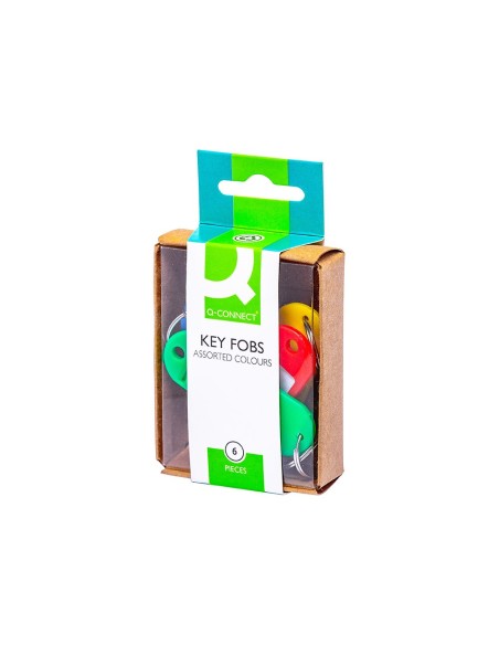 LLAVERO PORTAETIQUETAS Q-CON. 6UD. COL.SURT.