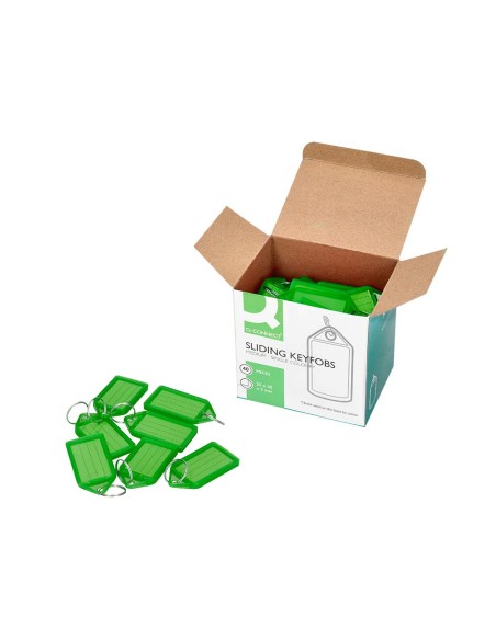 LLAVERO PORTAETIQUETAS Q-CON.COMP. VE. CAJA 40 UD.