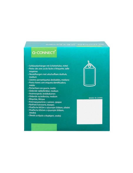 LLAVERO PORTAETIQUETAS Q-CON.COMP. AM. CAJA 40 UD.