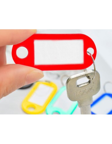 LLAVERO PORTAETIQUETAS  ECOUSE FABRICADO PLAST.RECICLADO CAJA 100 UD.