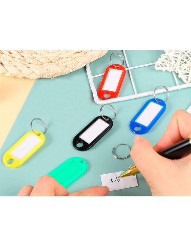 LLAVERO PORTAETIQUETAS  ECOUSE FABRICADO PLAST.RECICLADO CAJA 100 UD.