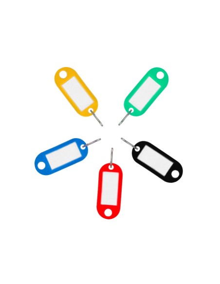 LLAVERO PORTAETIQUETAS  ECOUSE FABRICADO PLAST.RECICLADO CAJA 100 UD.