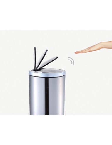 PAPELERA METALICA Q-CON.SENSOR AUTOMATICO 10 LITROS