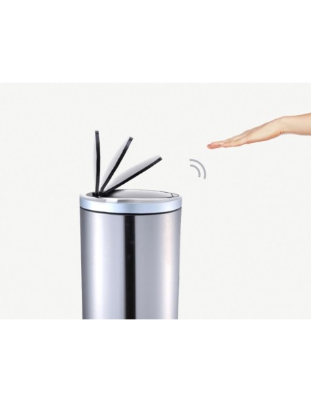 PAPELERA METALICA Q-CON.SENSOR AUTOMATICO 10 LITROS