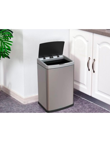 PAPELERA METALICA Q-CON.SENSOR AUTOMATICO 30LT.500X240X330 MM