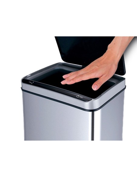 PAPELERA METALICA Q-CON.SENSOR AUTOMATICO 80LT.820X270X400 MM
