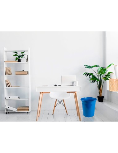 PAPELERA PLAST.Q-CON.AZ. OPACO 13LT.DIM. 275X285MM