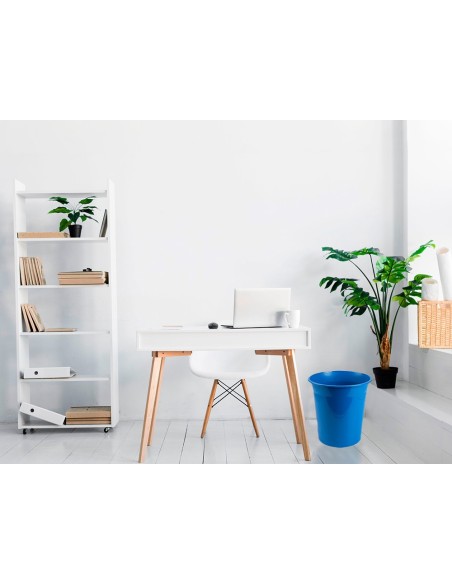 PAPELERA PLAST.Q-CON.AZ. OPACO 13LT.DIM. 275X285MM