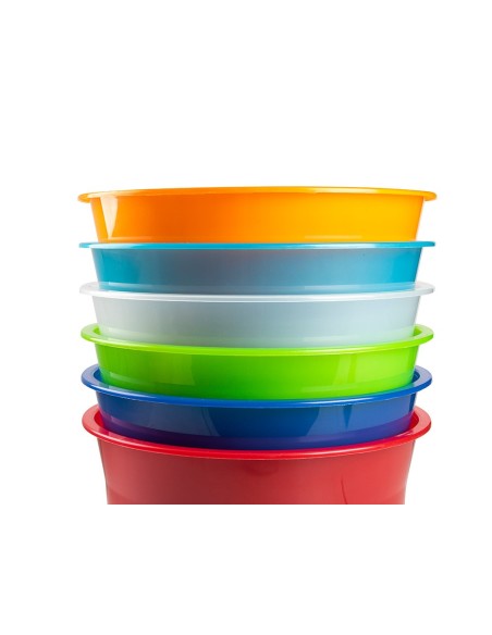 PAPELERA PLAST.Q-CON.AZ. TRANS.13LT.DIM. 275X285MM