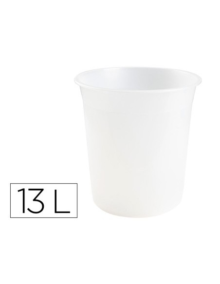 PAPELERA PLAST.Q-CON.TPTE.13LT.DIM, 275X285MM