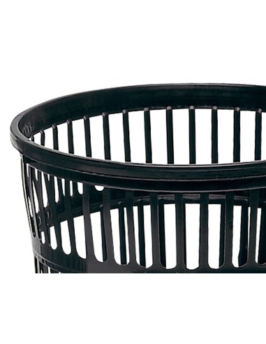 PAPELERA PLASTICO 119 NEGRA MEDIDA 27.5X27.5 CM