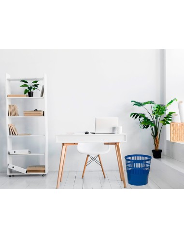 PAPELERA PLASTICO 119 AZUL MEDIDA 27.5X27.5 CM