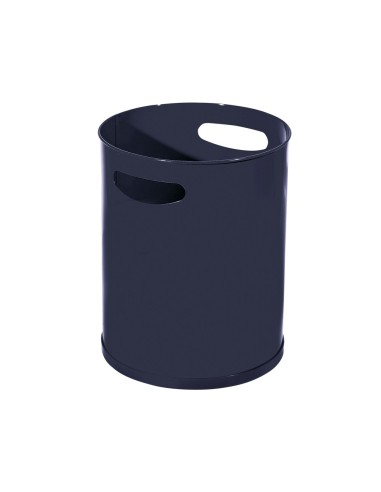 PAPELERA METALICA C/ASAS 111NEGRA 30X25 CM