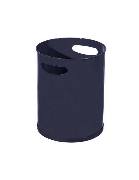 PAPELERA METALICA C/ASAS 111NEGRA 30X25 CM