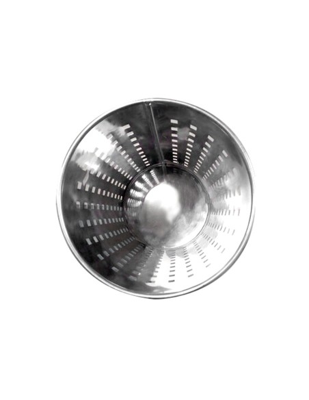 PAPELERA METALICA GY9903 PERFORADA CROMADA 250X325 MM