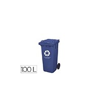 CONTENEDOR PLASTICO Q-CON. CAP. 100 LITROS AZUL 800X510X525 MM C/RUED 2