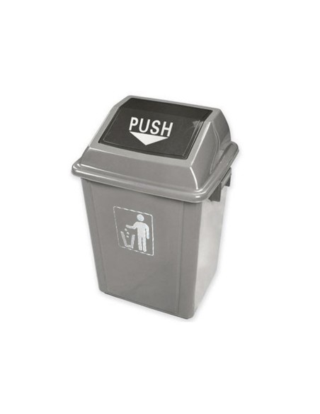 PAPELERA CONTENEDOR Q-C/PLASTICO T.BALANCIN 40 LITROS AZ.410x280x610