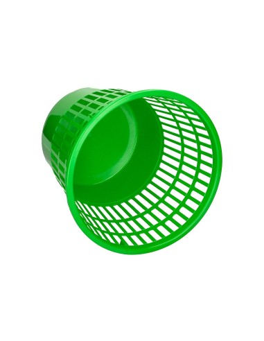 PAPELERA PLAST.Q-CON.15LT.REJILLA VE. 285X290MM