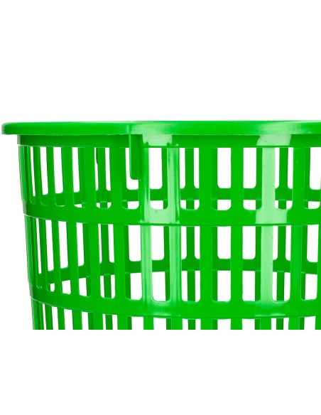 PAPELERA PLAST.Q-CON.15LT.REJILLA VE. 285X290MM