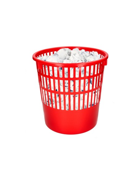 PAPELERA PLAST.Q-CON.15LT.RJ. 285X290MM