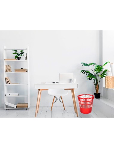 PAPELERA PLAST.Q-CON.15LT.RJ. 285X290MM