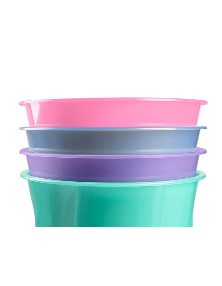 PAPELERA PLAST. LAVANDA TRANS.13LT.275X285MM