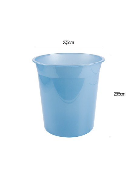 PAPELERA PLAST. CEL. TRANS.13LT.275X285MM